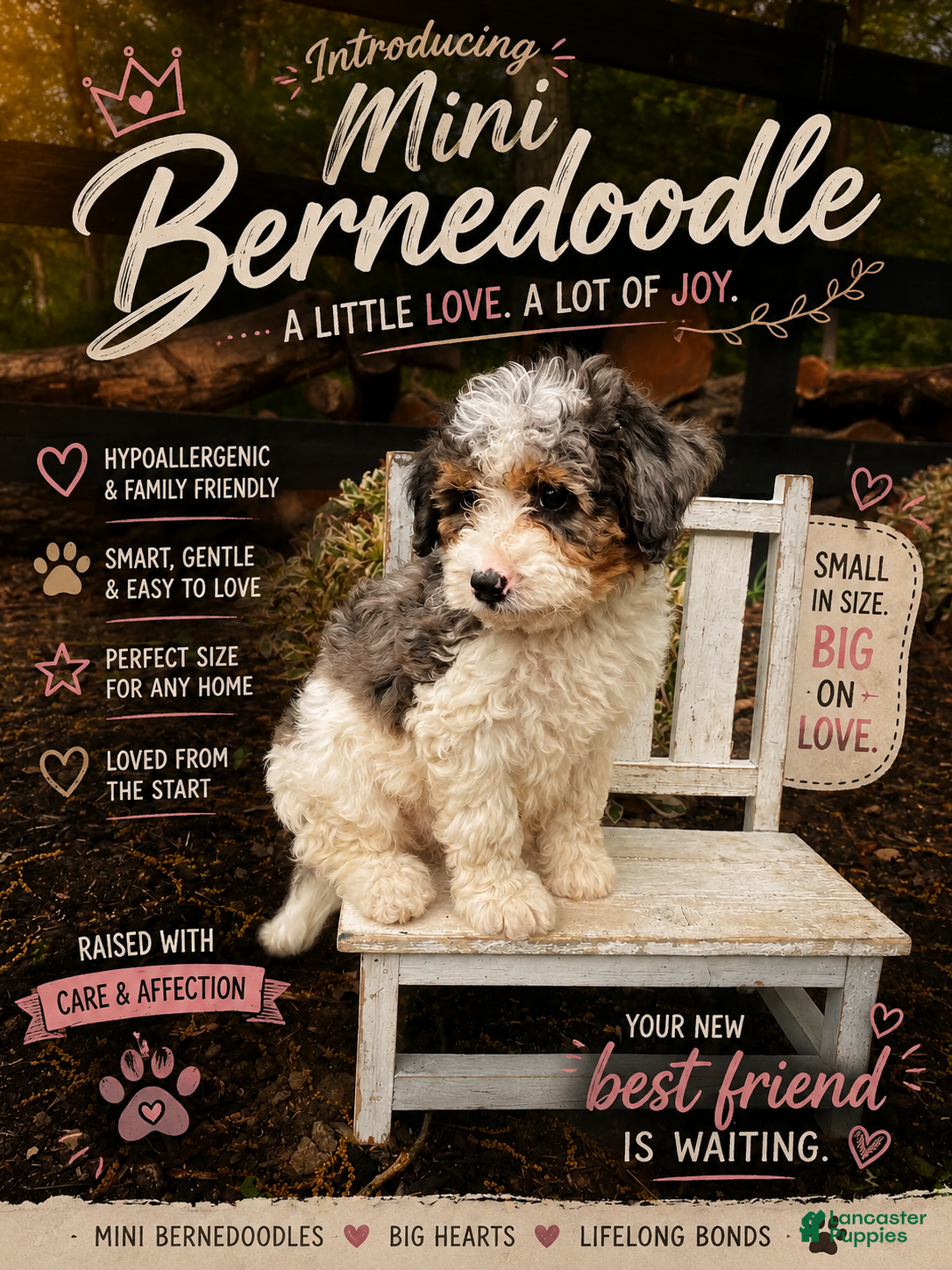 Mini Bernedoodle dogs Franky - Ad 1