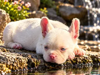 French Bulldog dogs Pink Bear - Ad 2