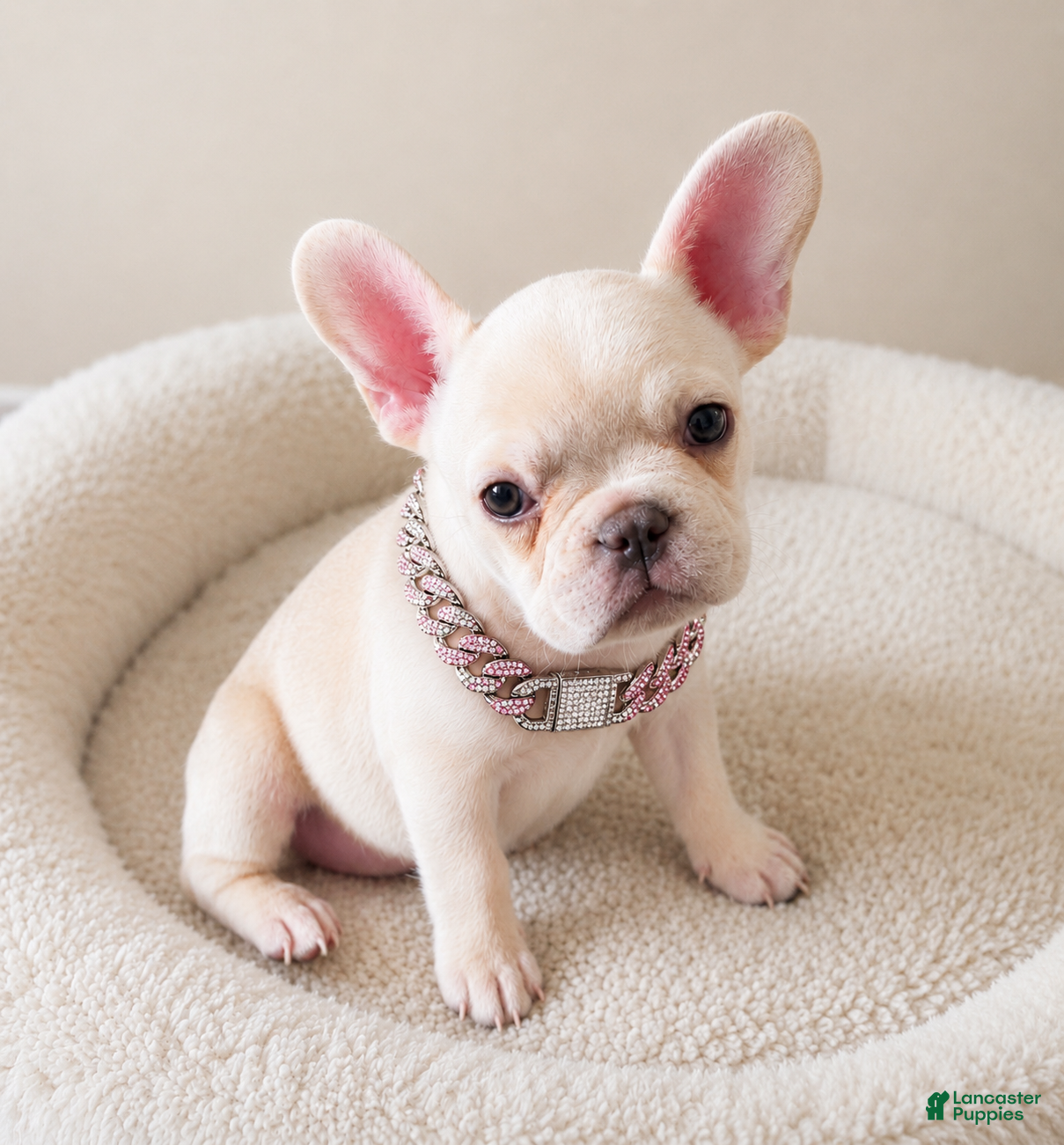 French Bulldog dogs SNOW WHITE - Our Exclusive White Frenchie Princess! - Ad 2