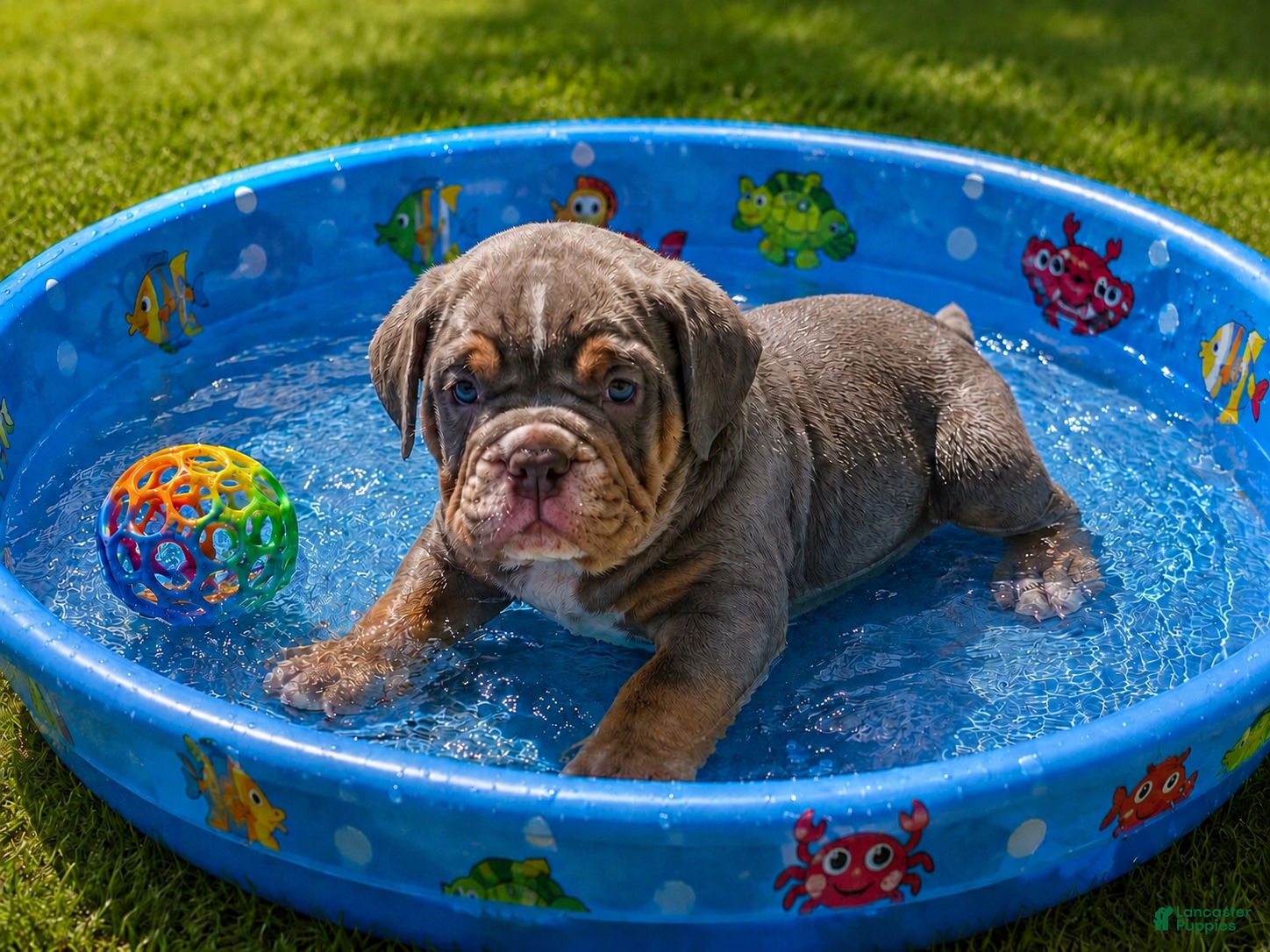 English Bulldog dogs Puddles - Ad 2