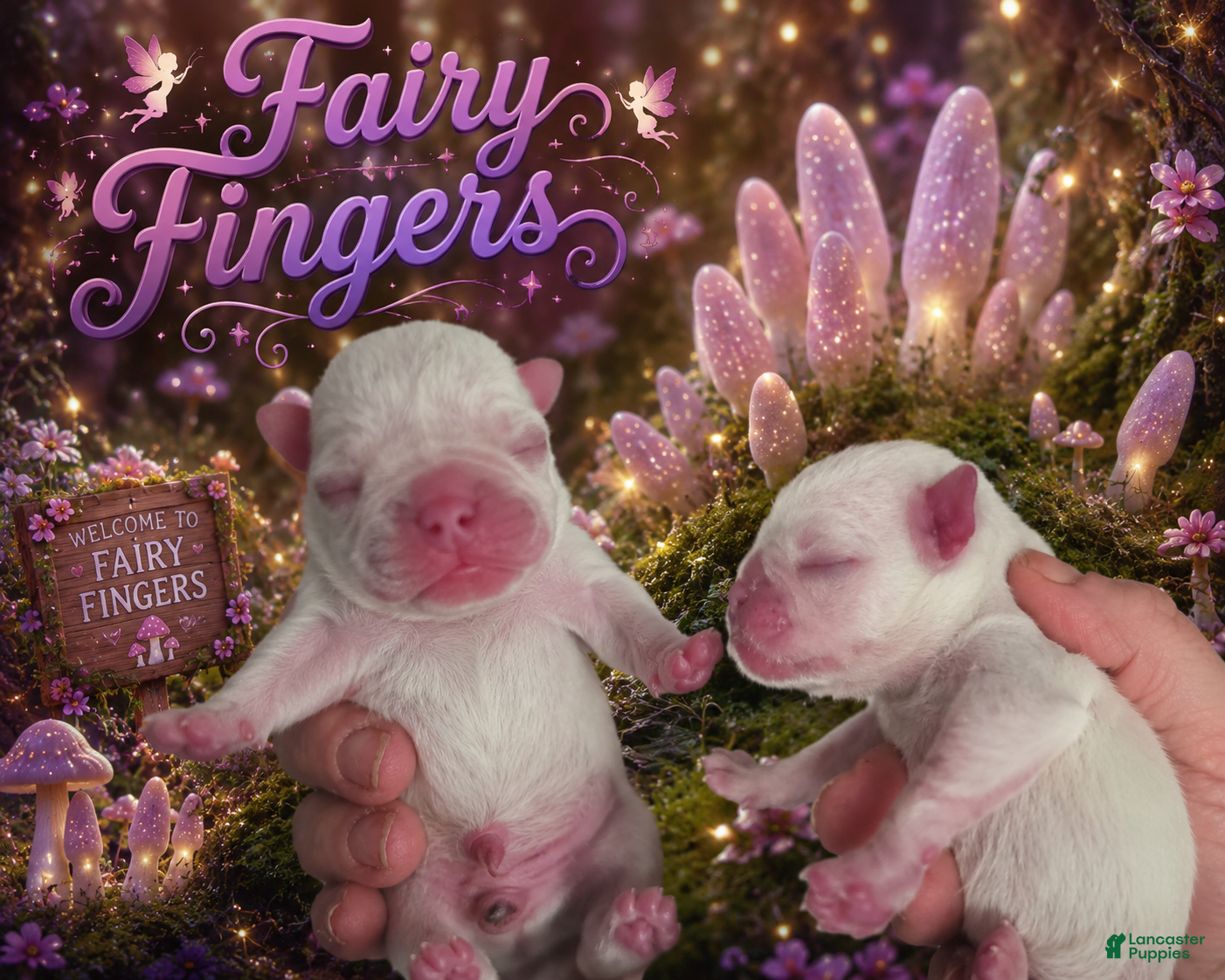 Pug dogs Fairy Fingers  - Ad 5