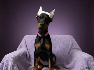 Doberman Pinscher dogs Female with ear crop - Ad 39