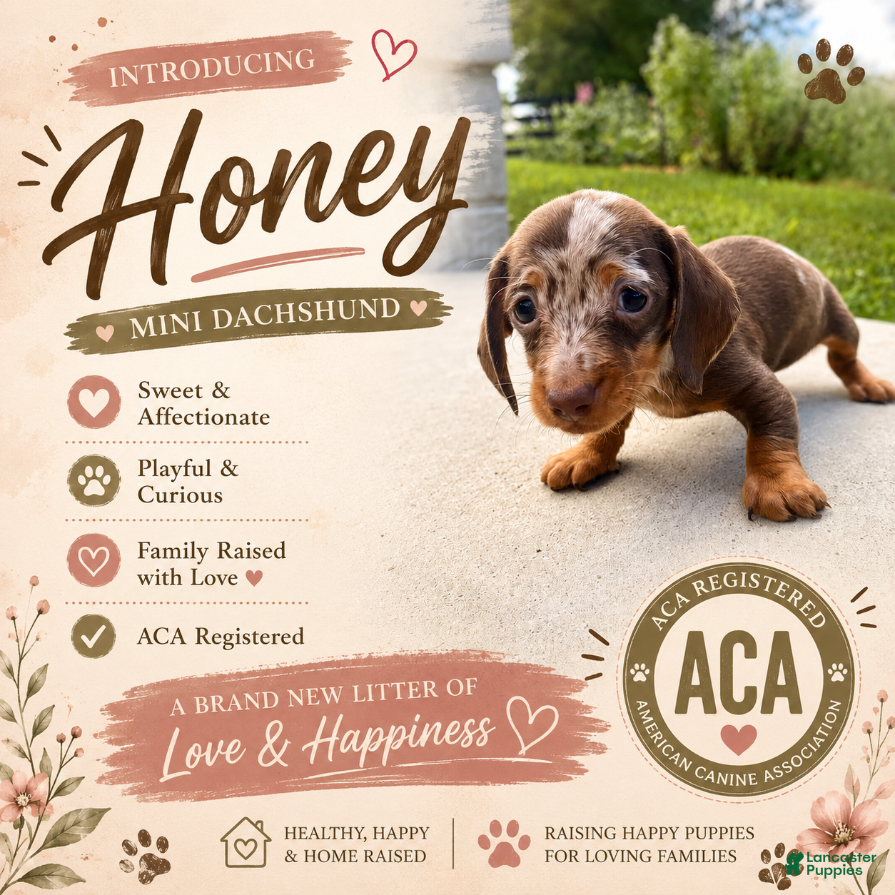 Miniature Dachshund dogs Honey - Ad 1