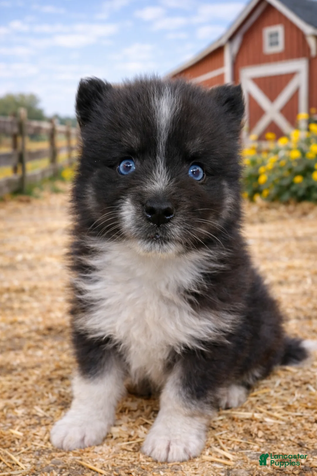 Pomsky dogs for sale: Jax (Green Collar) - Ad 1