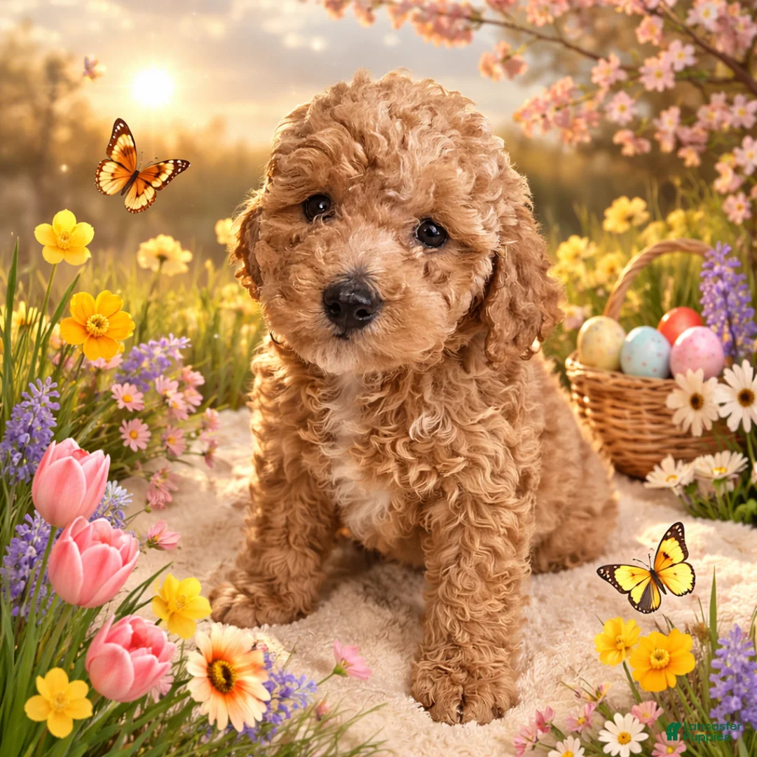 Miniature Poodle dogs for sale: AKC Miniature Poodle Puppy Light Green - Ad 1