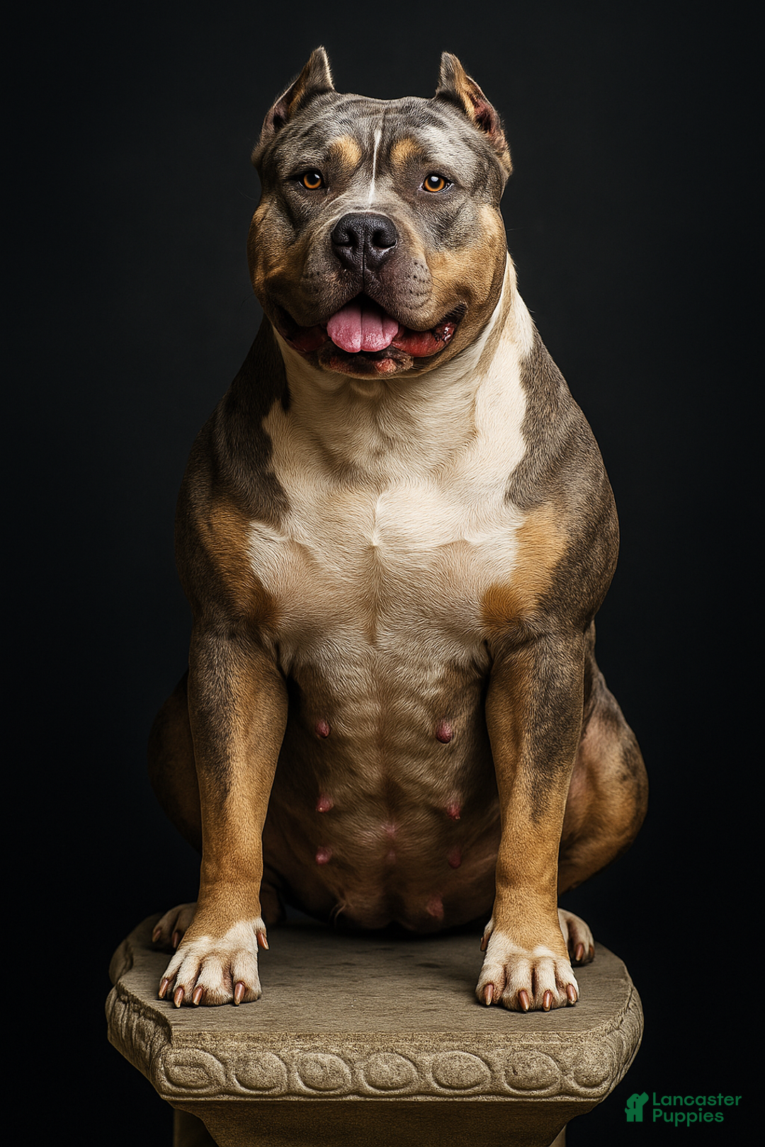 American Bully dogs for sale: American Bully XL Black Tri Female - Ad 4
