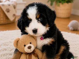Bernedoodle dogs Peach Bellini - ultra Bernedoodle - Ad 24