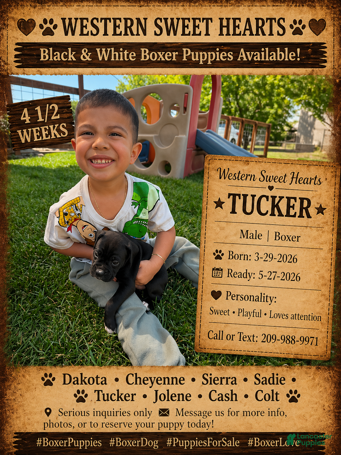 Boxer dogs Tucker- Male - Ad 1