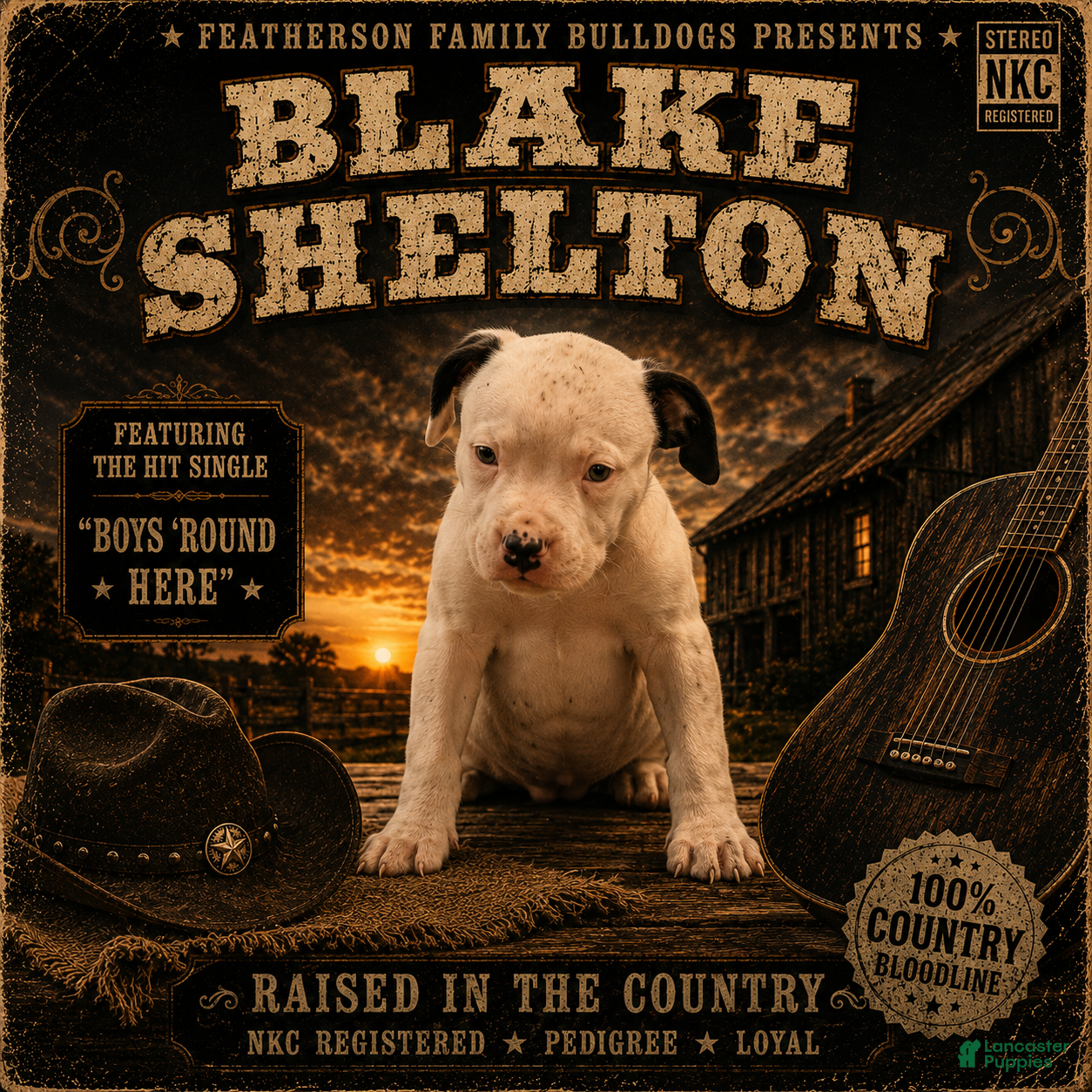 American Bulldog dogs Blake Shelton - Ad 1