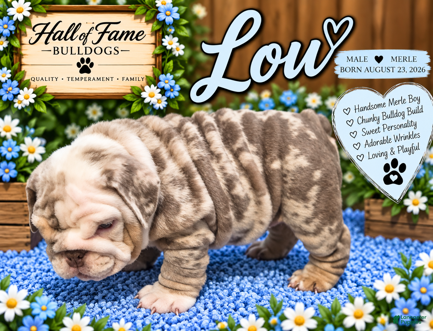English Bulldog dogs for sale: LOU - Ad 2