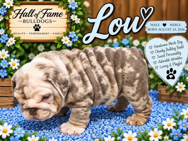 English Bulldog dogs for sale: LOU - Ad 2