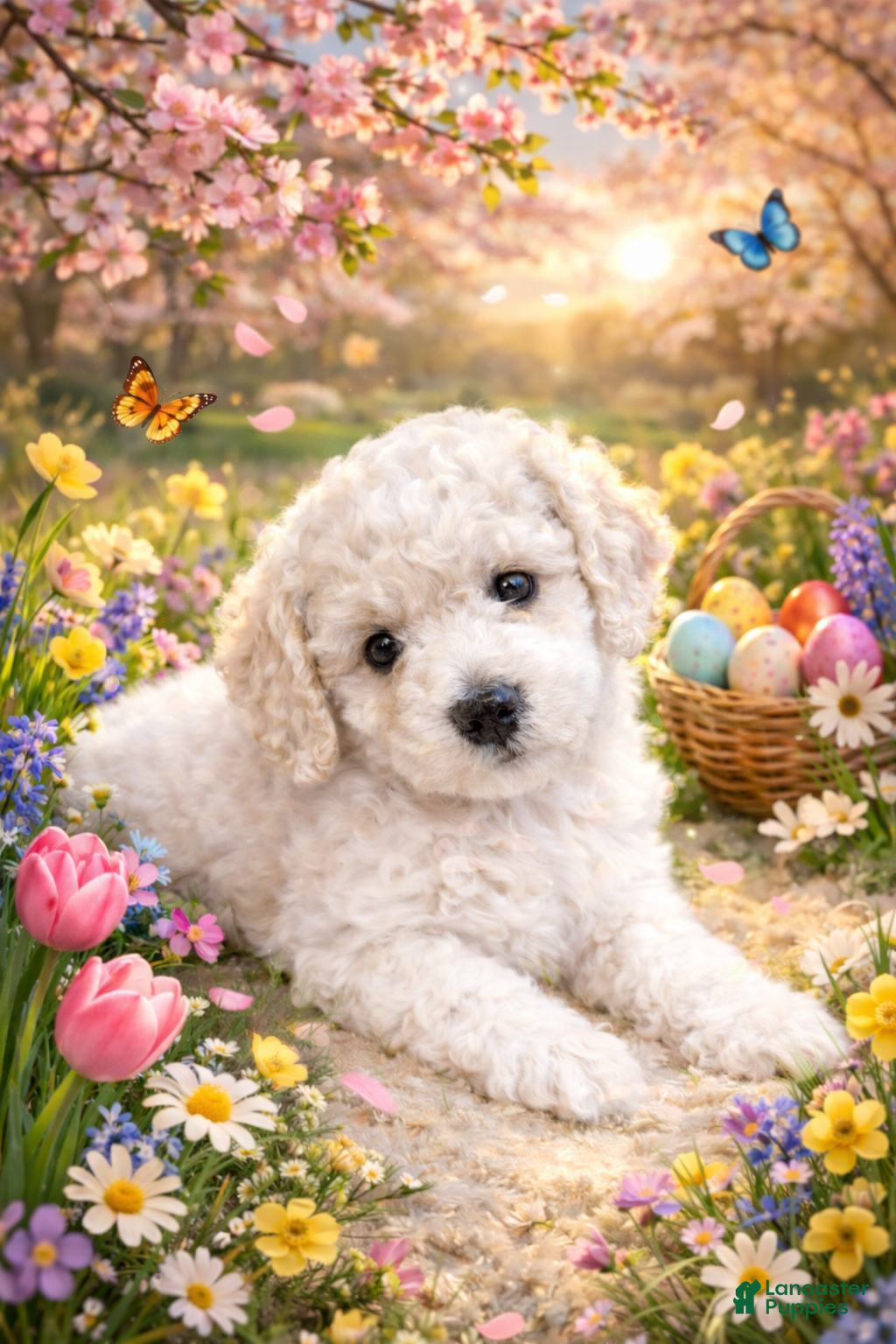 Miniature Poodle dogs AKC Miniature Poodle Cream Parti Male - Ad 1