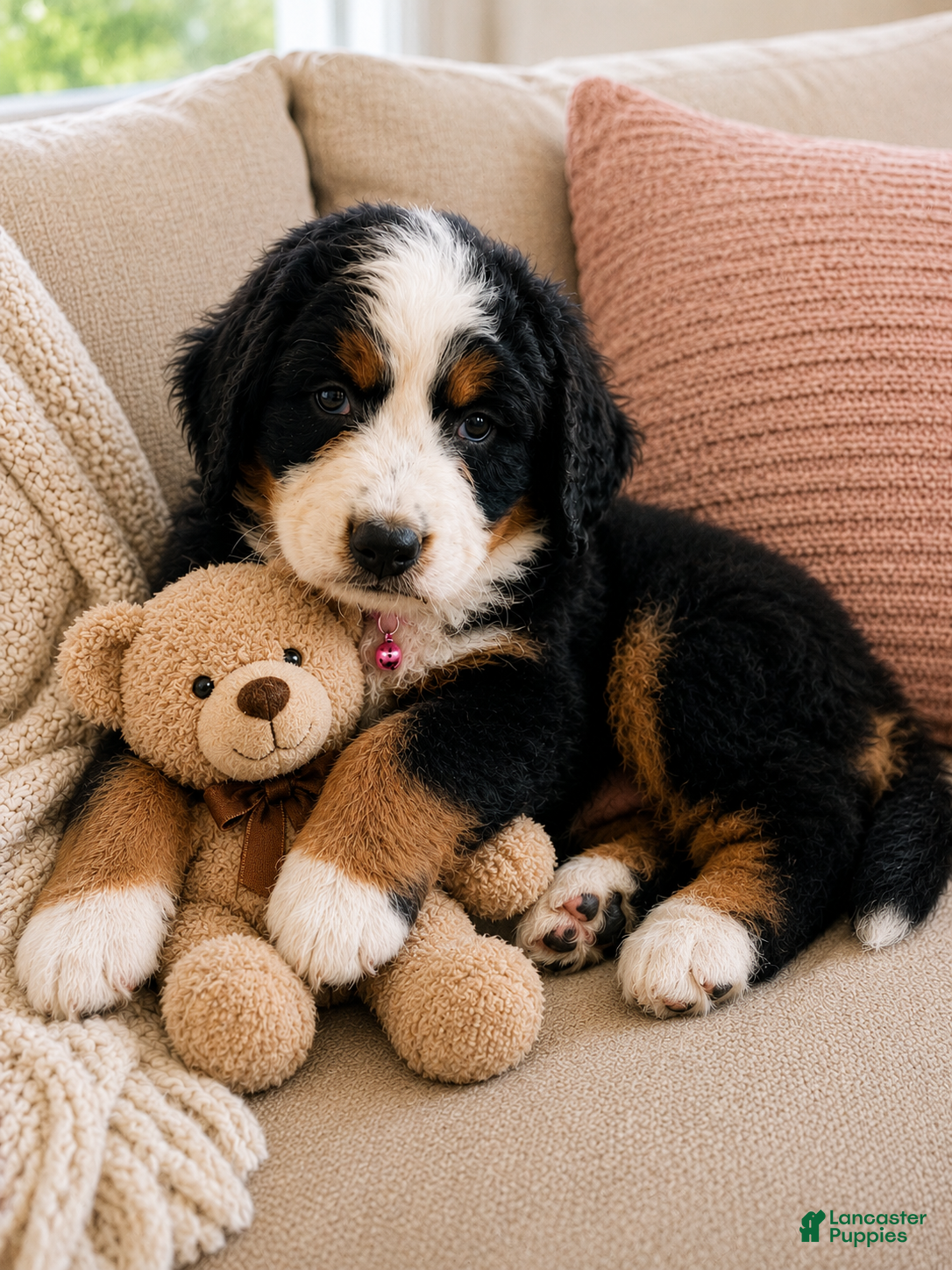 Bernedoodle dogs Pink collar 💗 - Ad 2