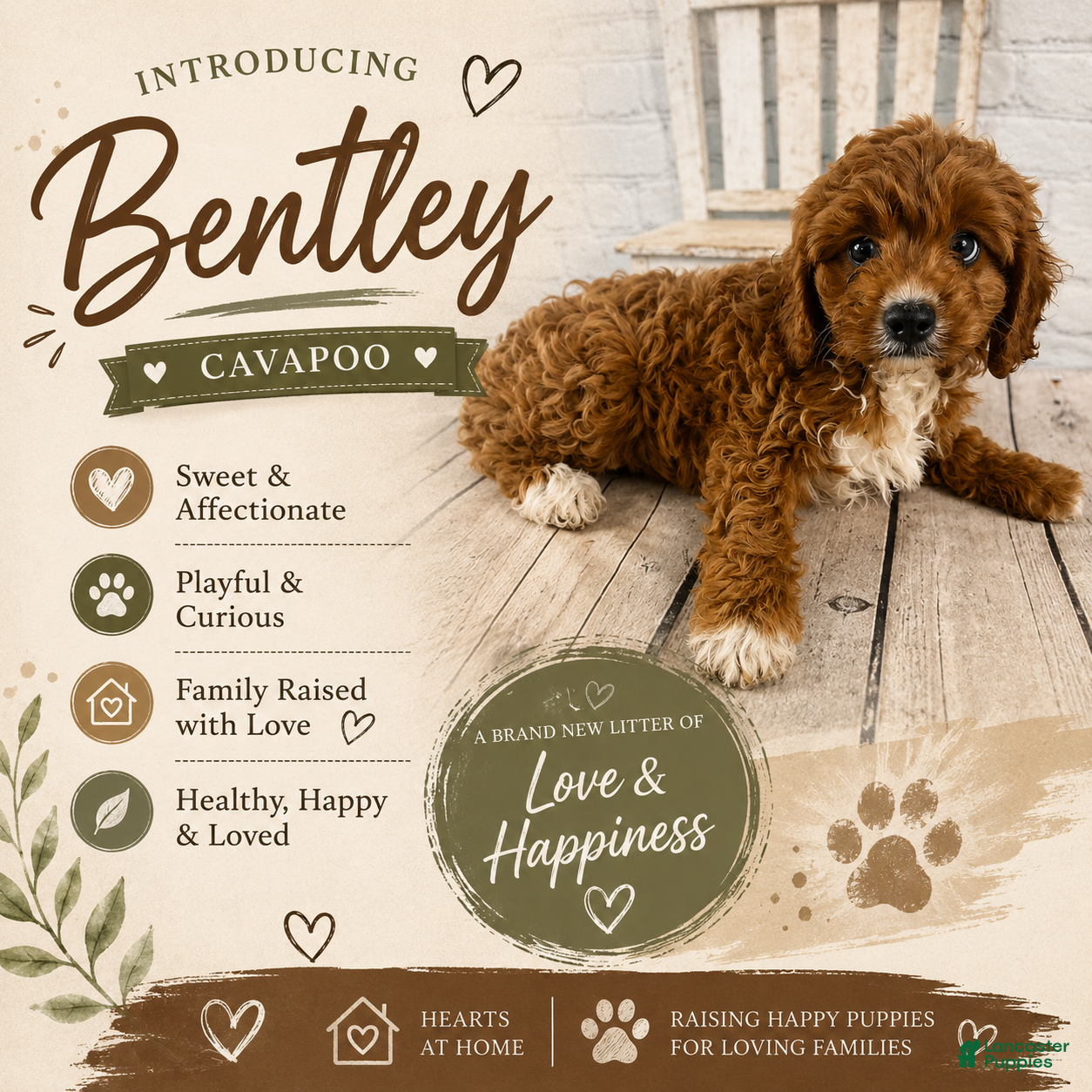 Cavapoo dogs Bentley - Ad 1
