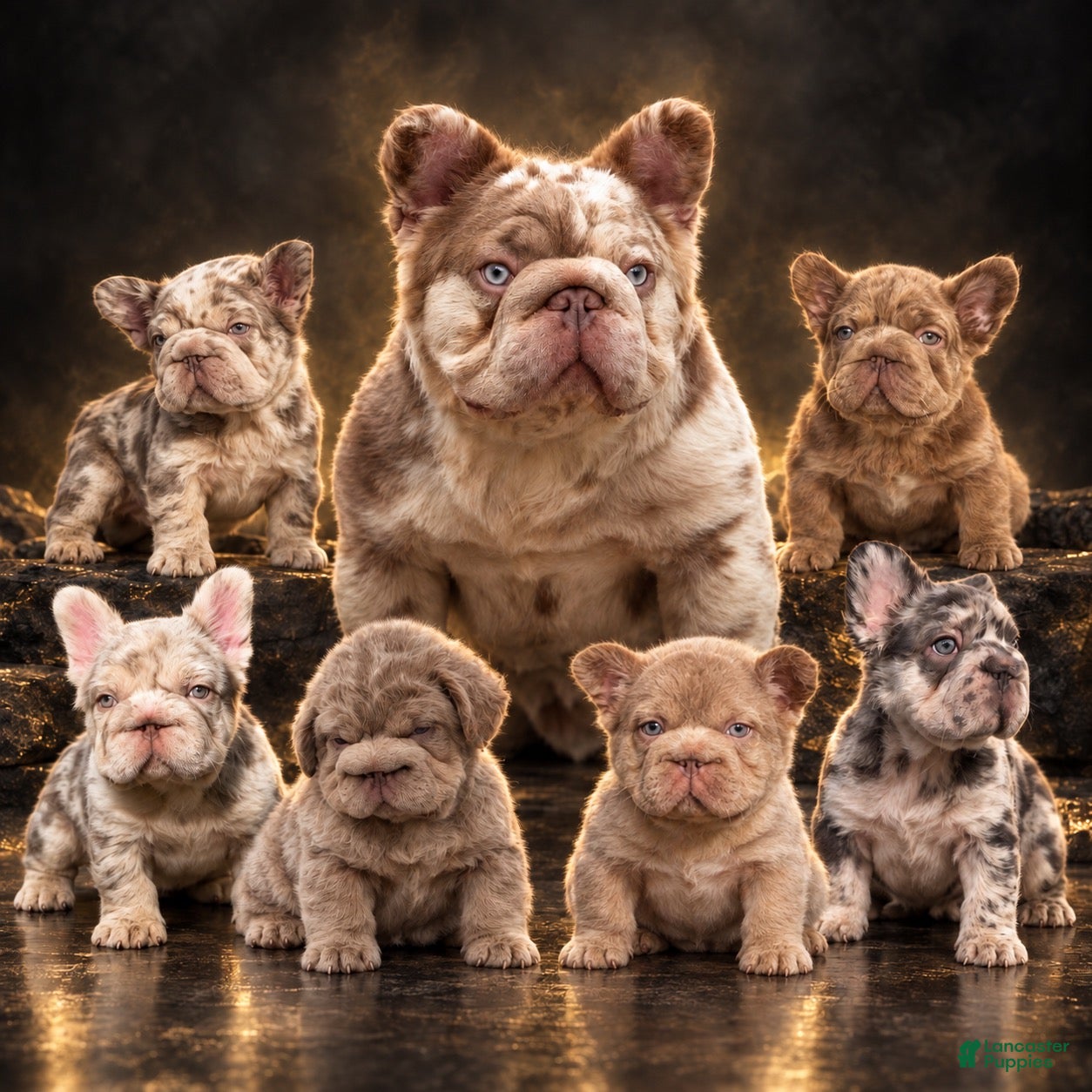 French Bulldog dogs GUCCI ( Isabella Merle fluffy big rope with c2  - Ad 17