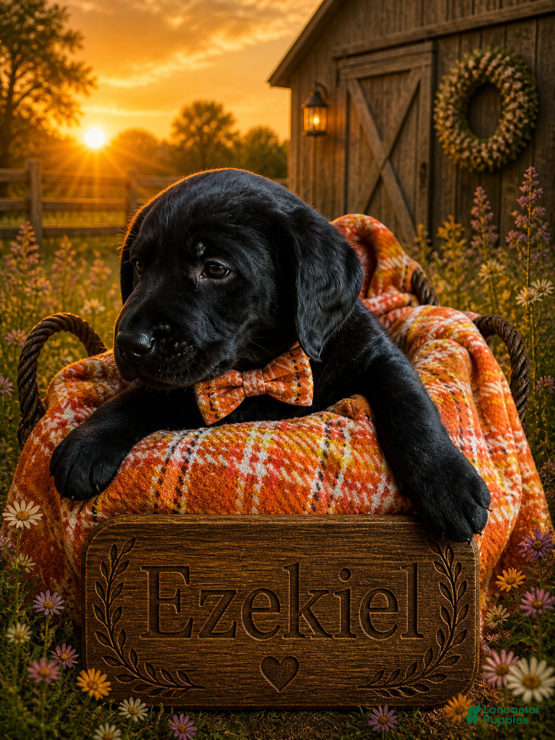 Mixed Breed dogs Golden Labradoodle Puppy 8 Lime Green Collar - Ad 39