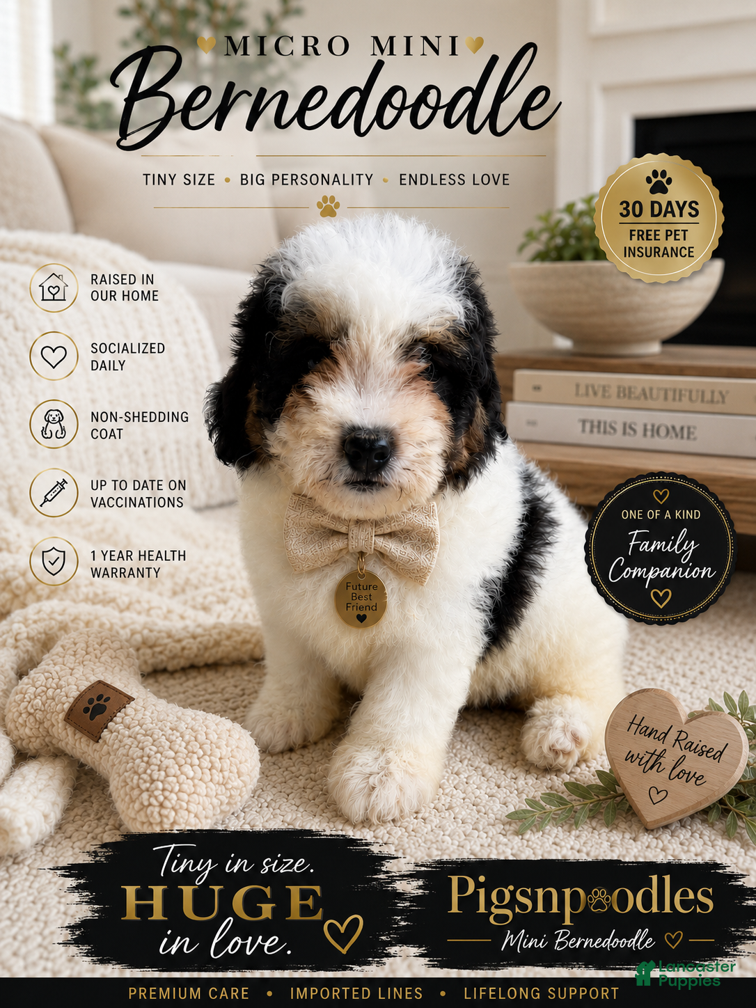 Mini Bernedoodle dogs Apollo- Mini Bernedoodle  - Ad 2