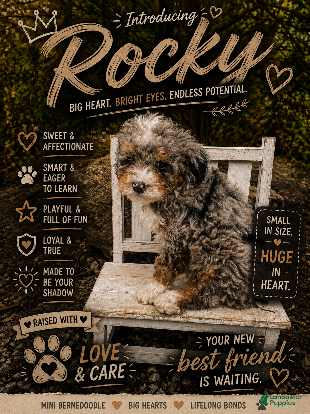 Mini Bernedoodle dogs Rocky - Ad 1