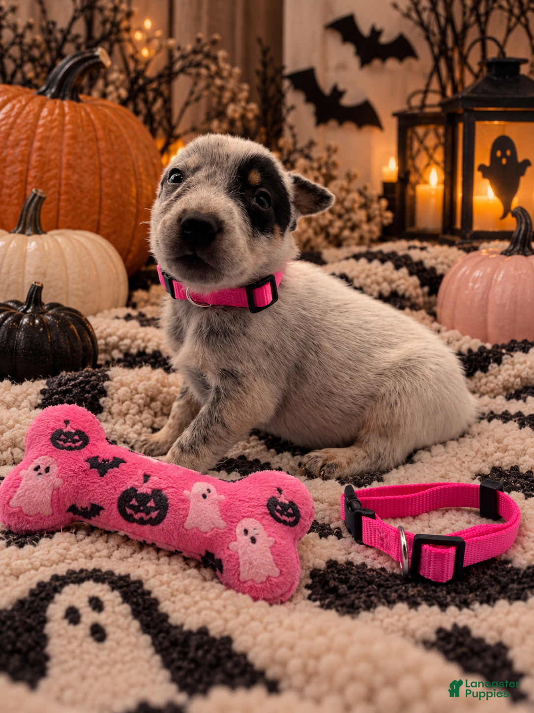 Australian Cattle Dog dogs Priscilla - Pink Collar - Ad 25
