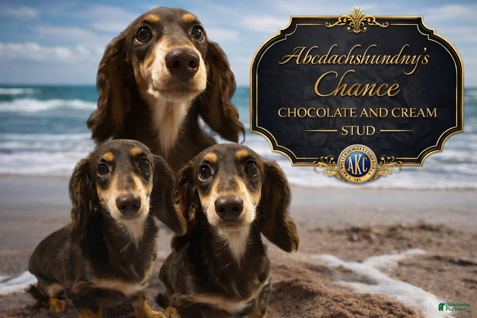 Miniature Dachshund dogs Choc cream boy Chance - Ad 41