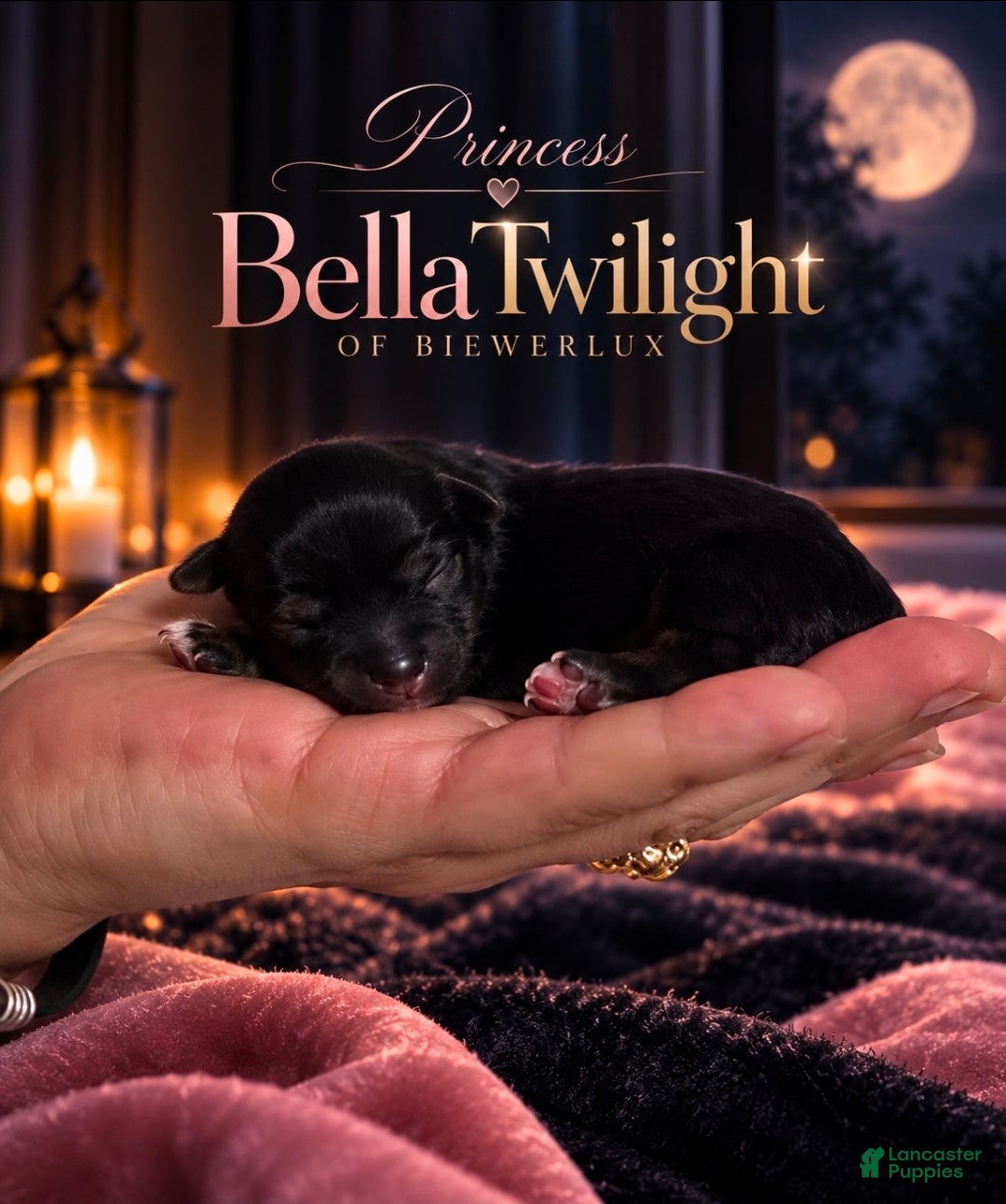 Yorkshire Terrier dogs for sale: Princess Twilight of Biewerlux Beautiful Black - Ad 15