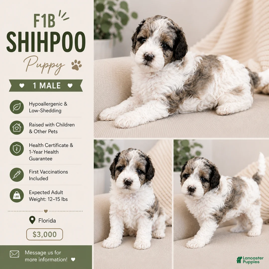 Shihpoo dogs for sale: Parti Male Shihpoo Puppy Available  - Ad 2