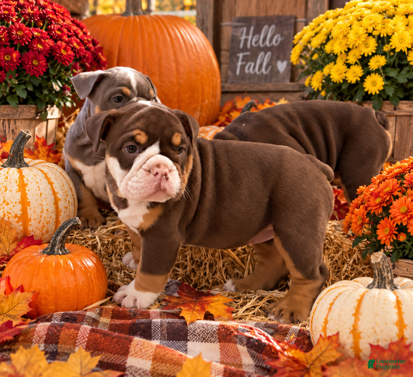 English Bulldog dogs Hershey - Ad 1