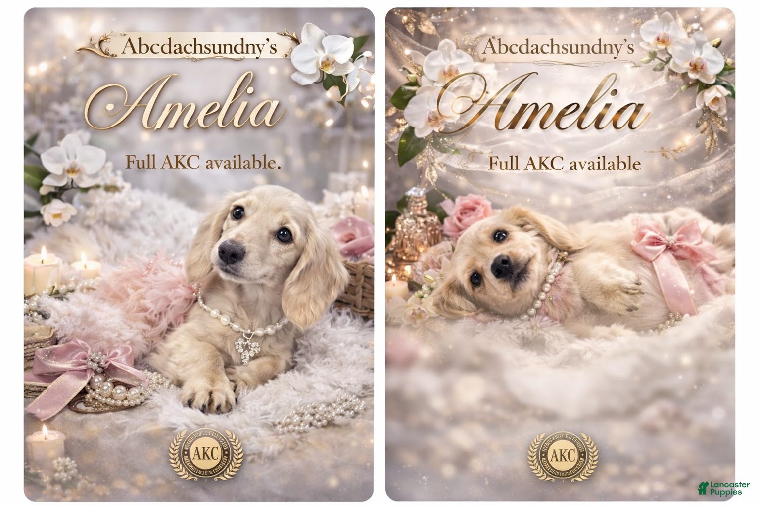 Miniature Dachshund dogs AKC Amelia ee Cream - Ad 24