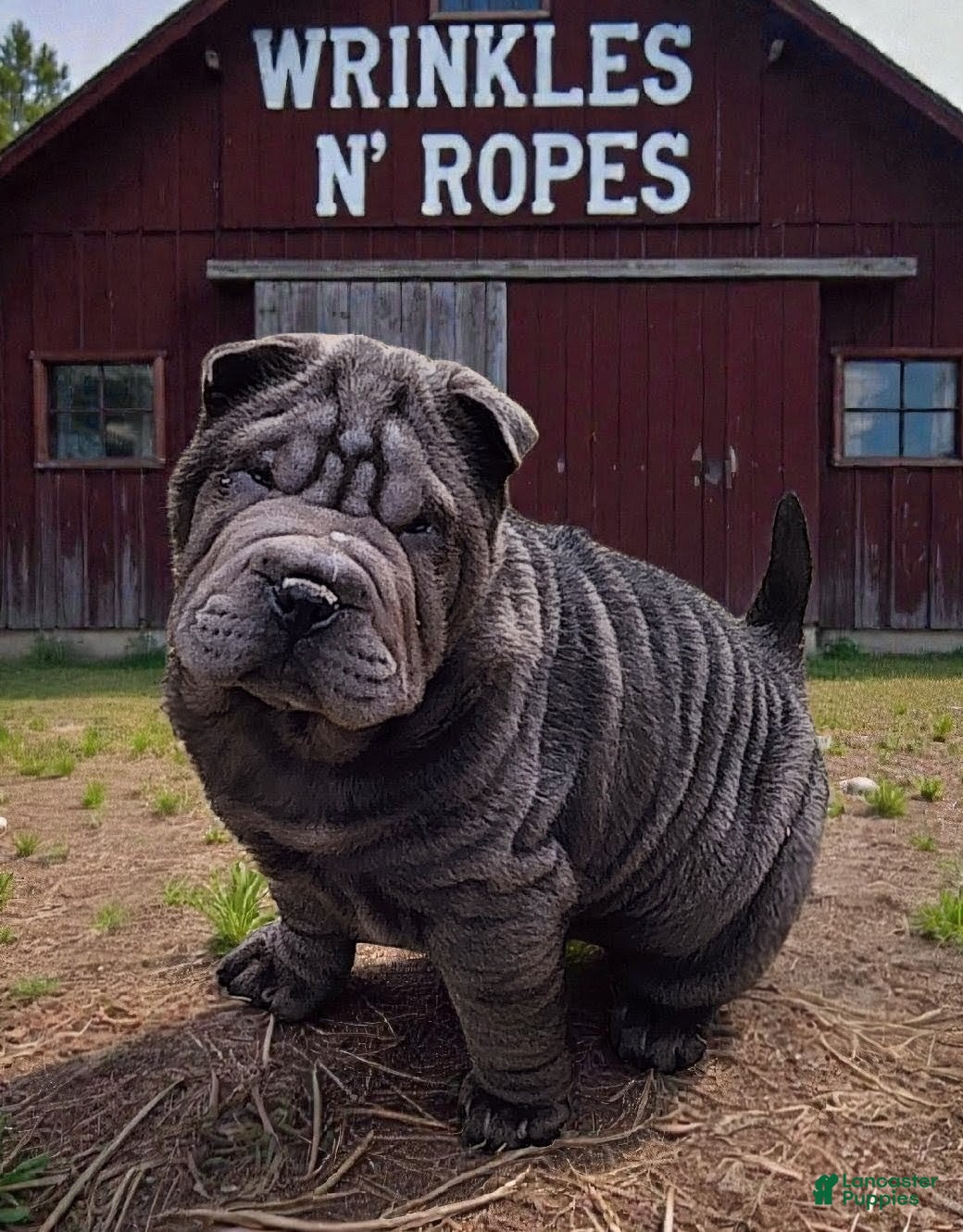 Shar Pei dogs Blue jeans blue mini - Ad 2