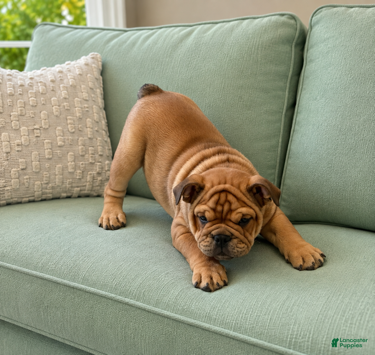 English Bulldog dogs Red Rose - Ad 1