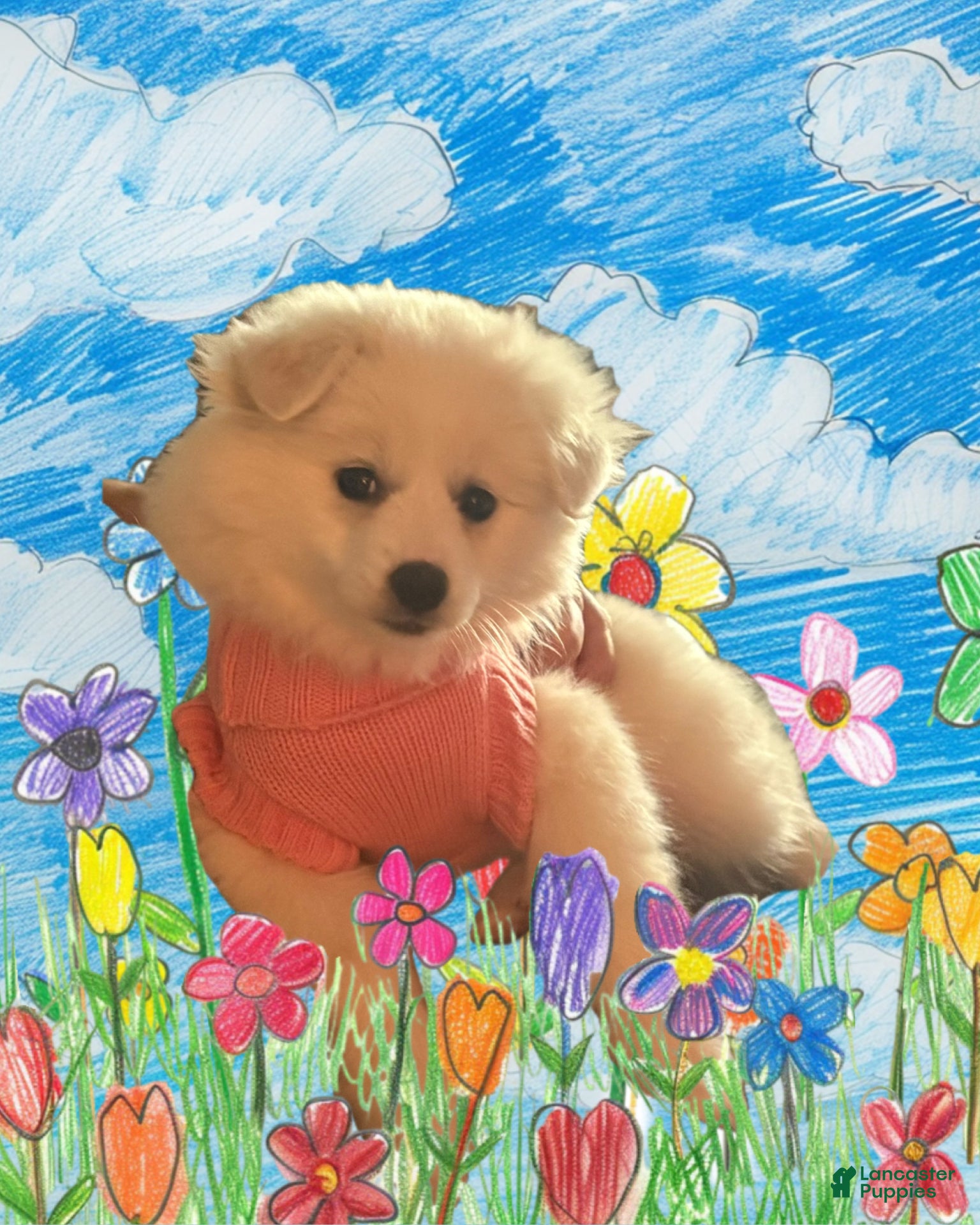 American Eskimo dogs Annie - Ad 1