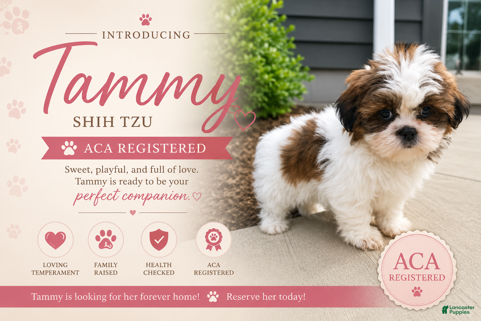 Shih Tzu dogs Tammy - Ad 1