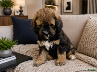 Bernedoodle dogs Lucy ❤️ red sable phantom tri color - Ad 13