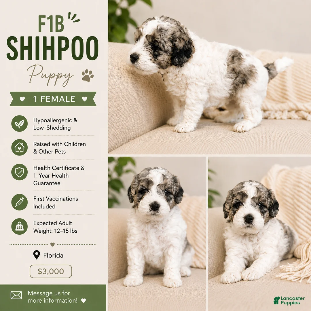 Shihpoo dogs for sale: Parti Female Shihpoo Puppy Available - Ad 2
