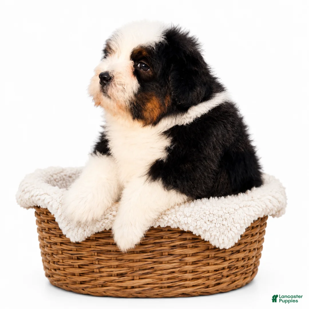 Mini Bernedoodle dogs for sale: Mini Bernedoodle male- Topper ( black Tri color) - Ad 2
