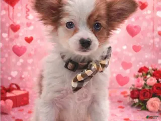 Papillon dogs Green boy(snickers) - Ad 21