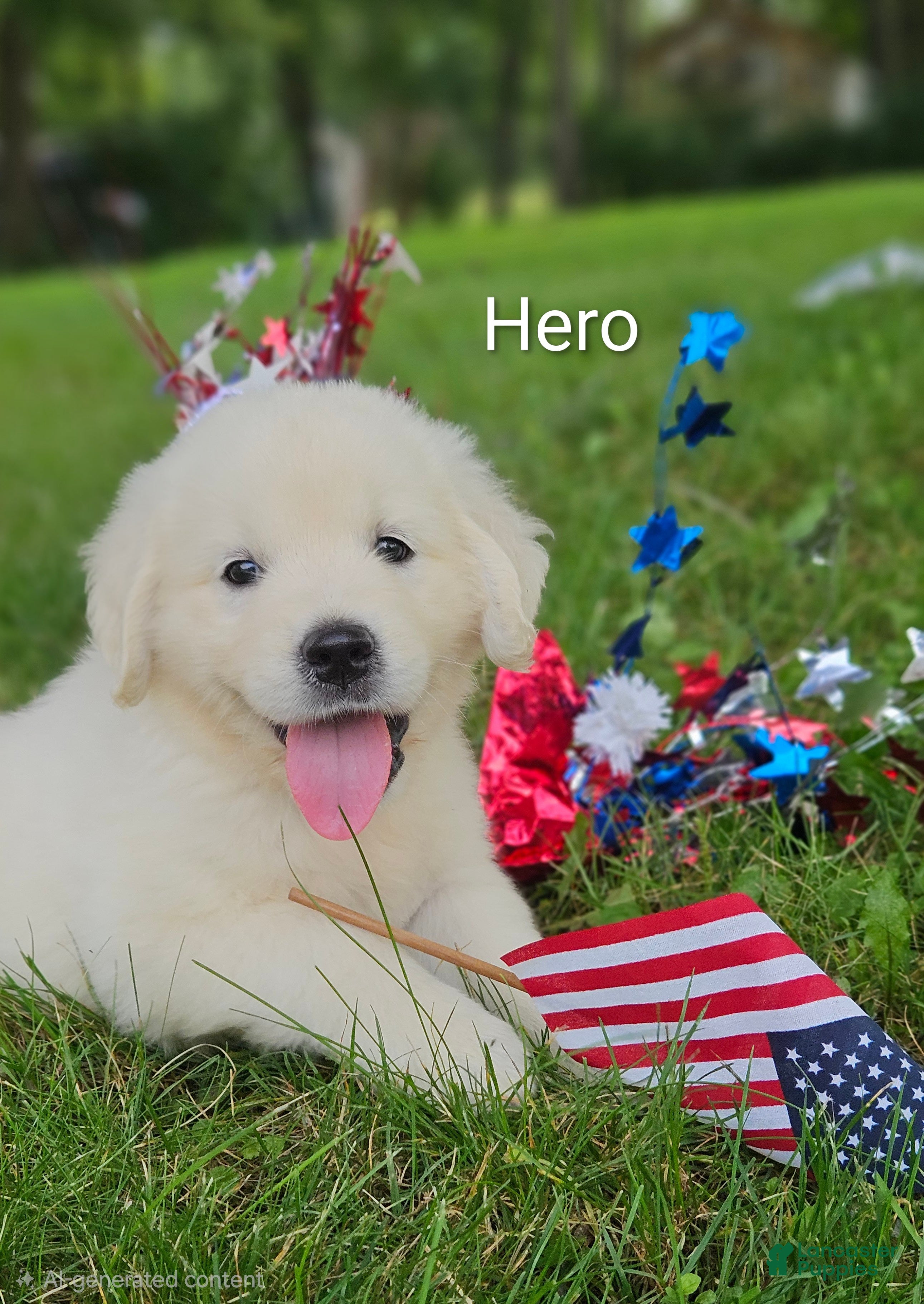 Golden Retriever dogs Hero - Ad 1