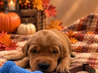 Golden Retriever dogs Maverick - Brown Collar - Ad 17