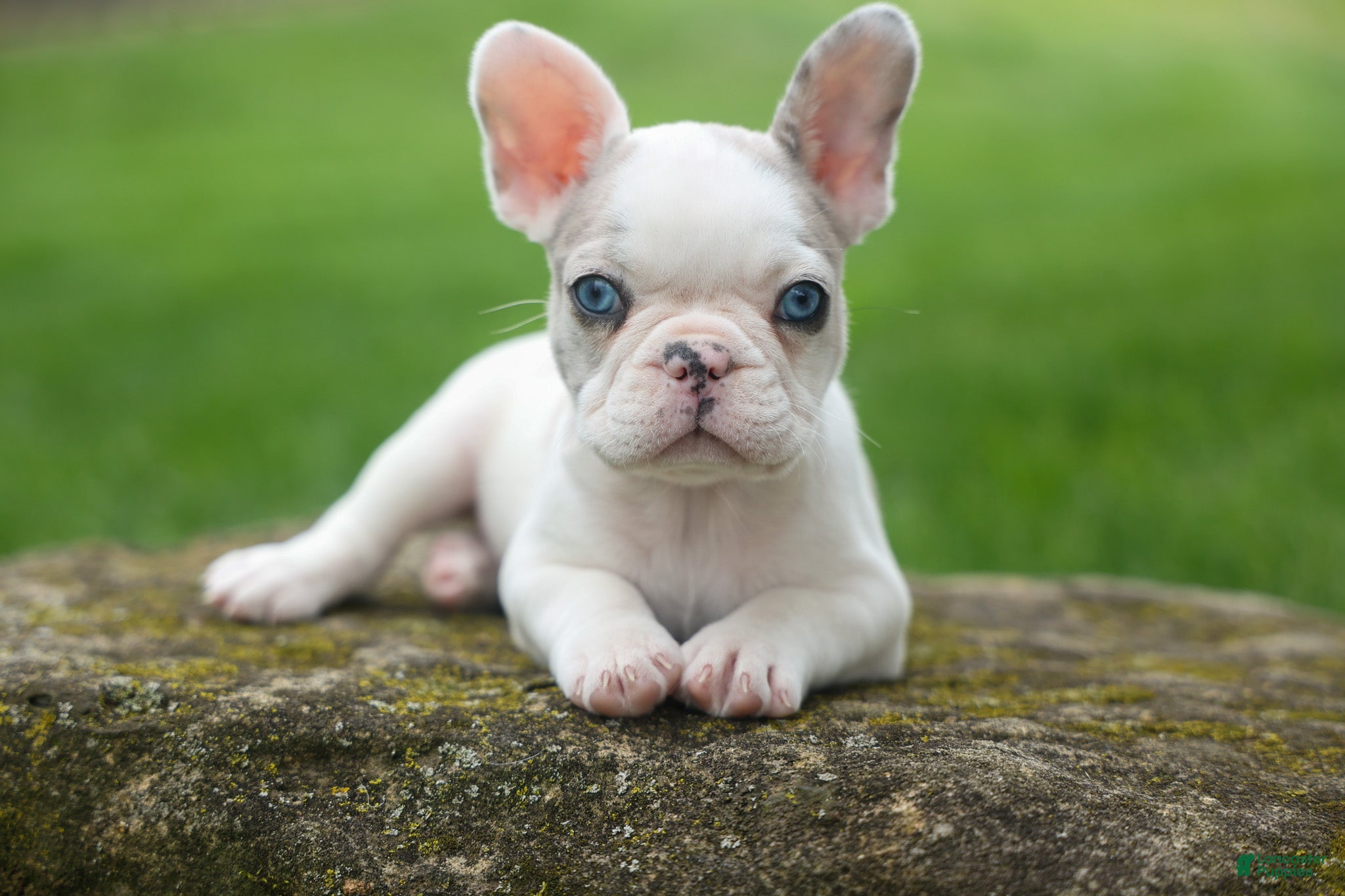 French Bulldog dogs for sale: Axel (Platinum with Blue Eyes) 💙🐾 - Ad 2