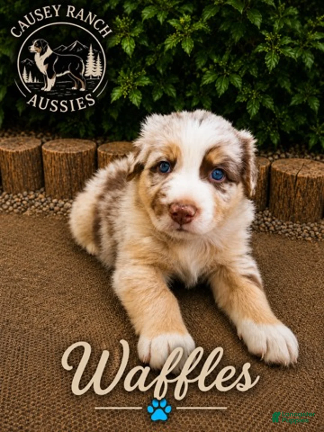 Australian Shepherd dogs for sale: Waffles — Male - Ad 1