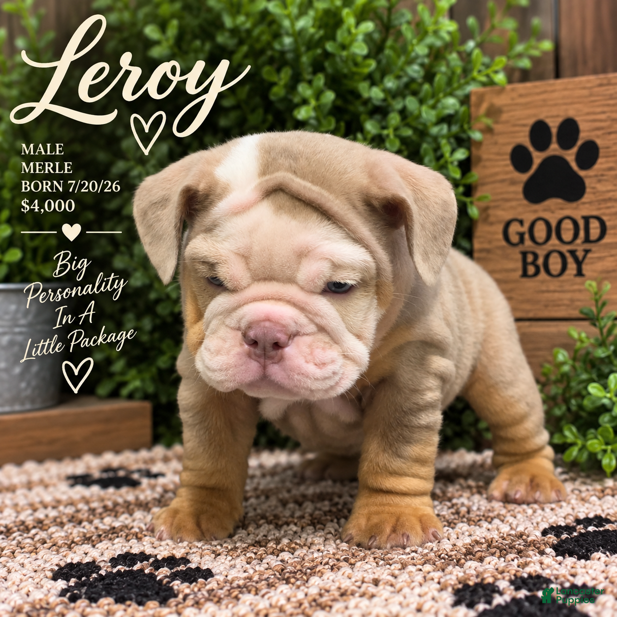 English Bulldog dogs Leroy - Ad 1