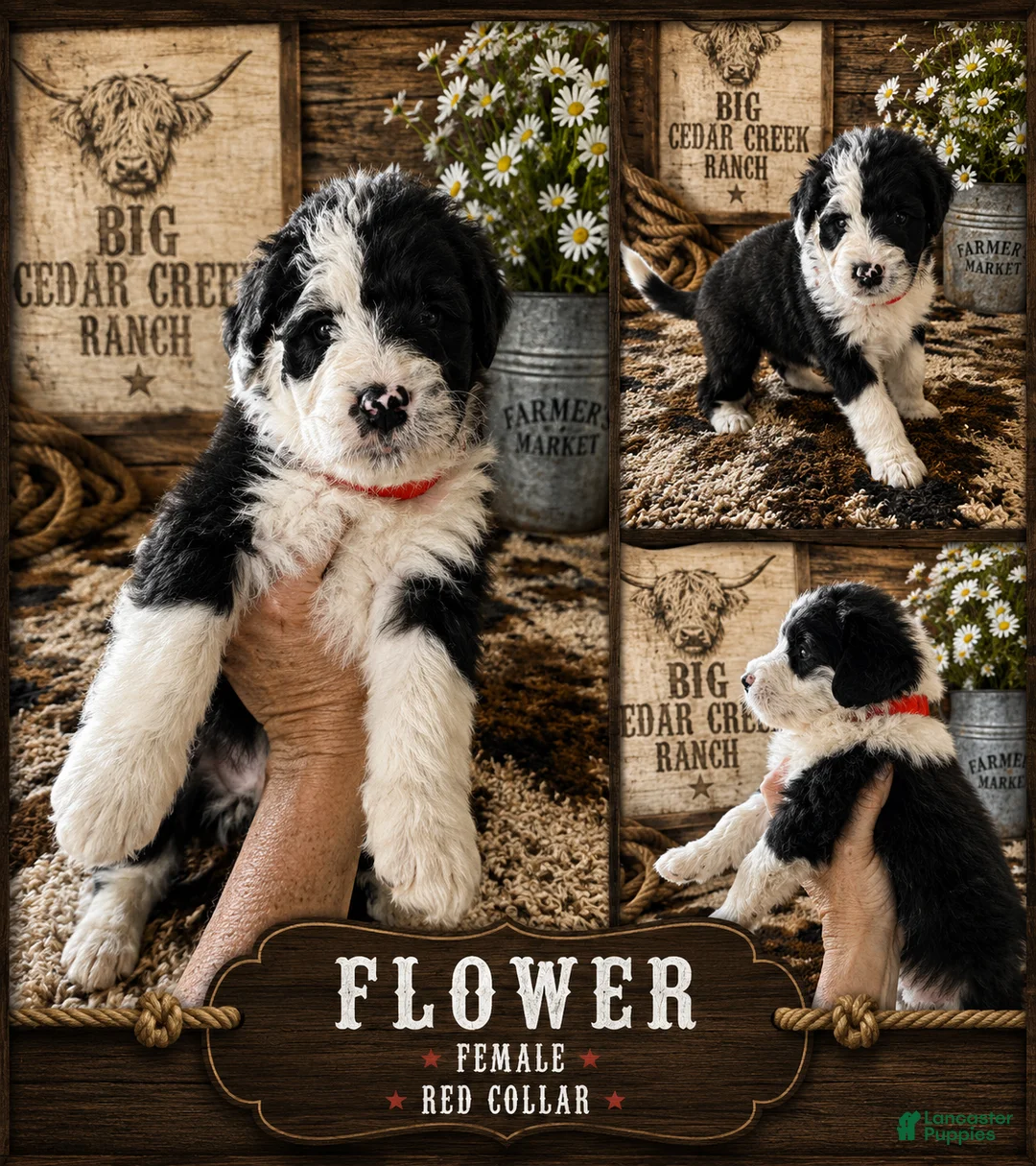 Sheepadoodle dogs for sale: Flower - Ad 1