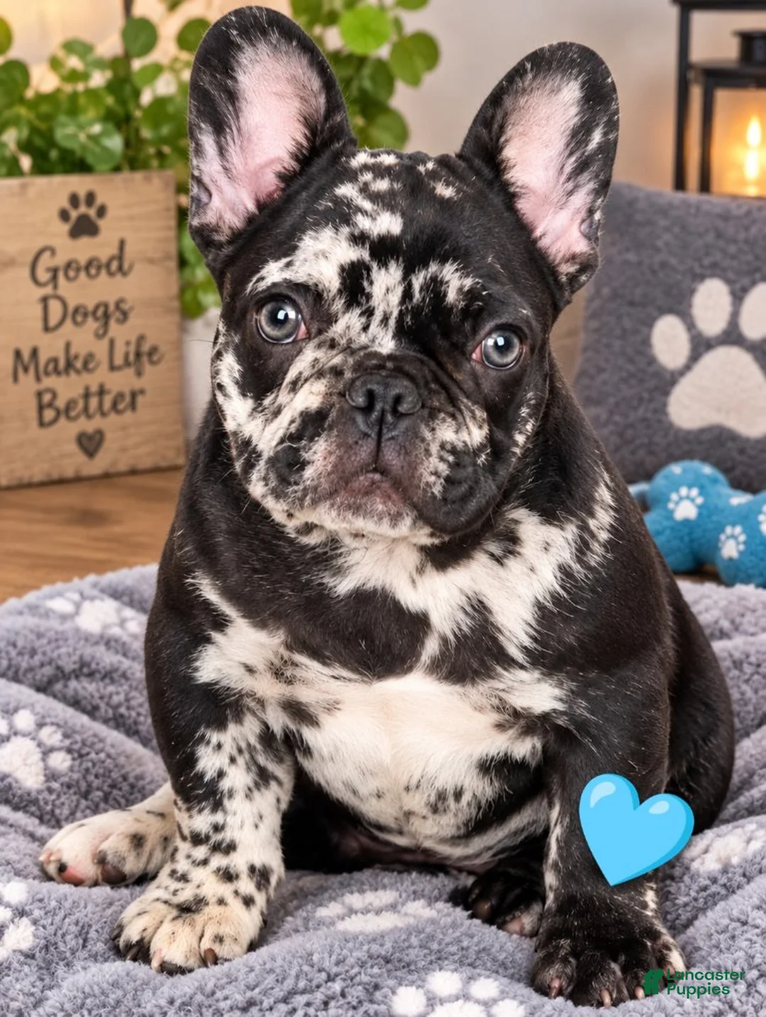 French Bulldog dogs for sale: Black Merle - Ad 1