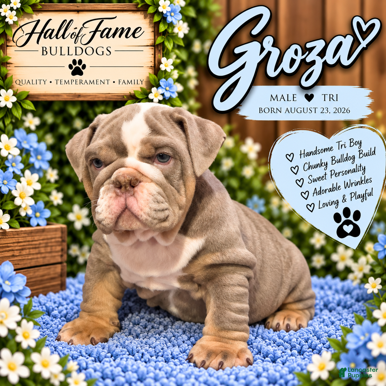 English Bulldog dogs for sale: GROZA - Ad 1