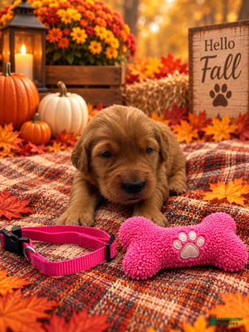 Golden Retriever dogs Missy - Pink Collar - Ad 4