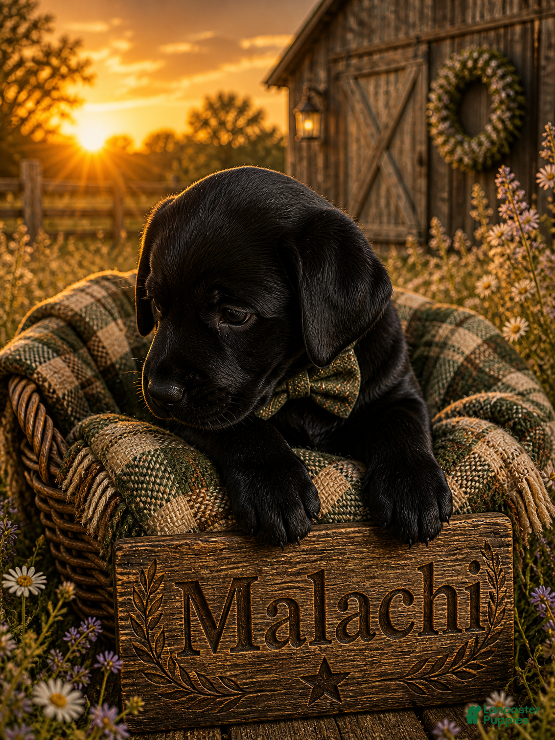 Mixed Breed dogs Golden Labradoodle Puppy 1 Blue Collar - Ad 30