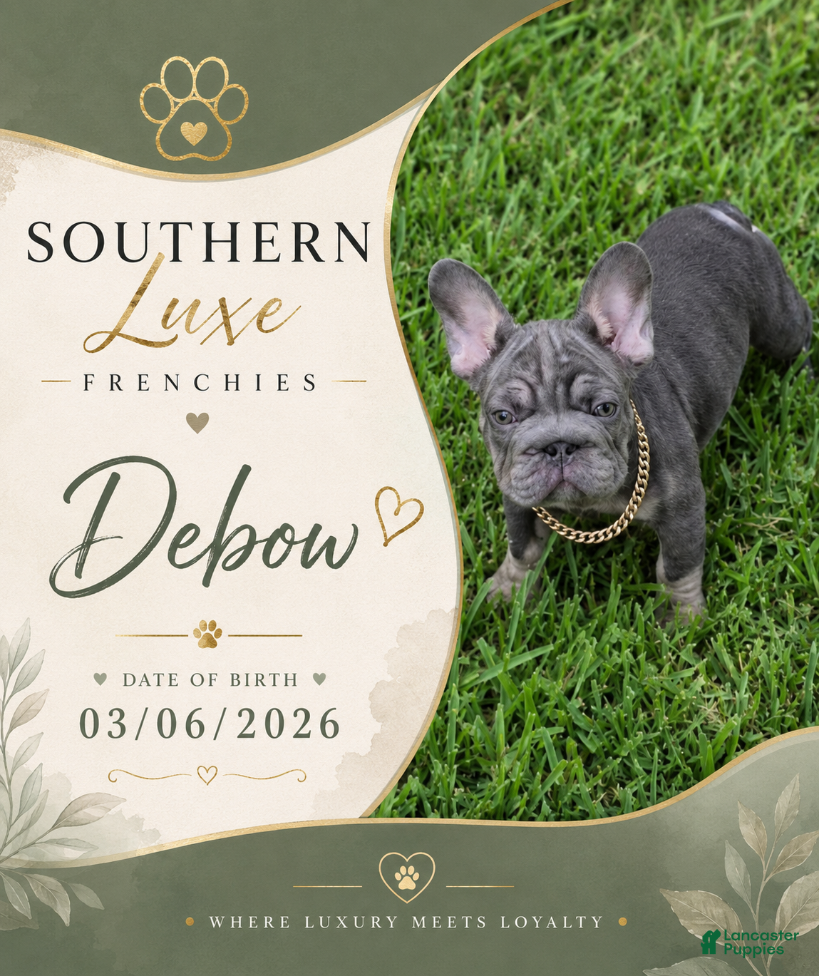 French Bulldog dogs Debow Big Rope Fluffy Carrier - Ad 1