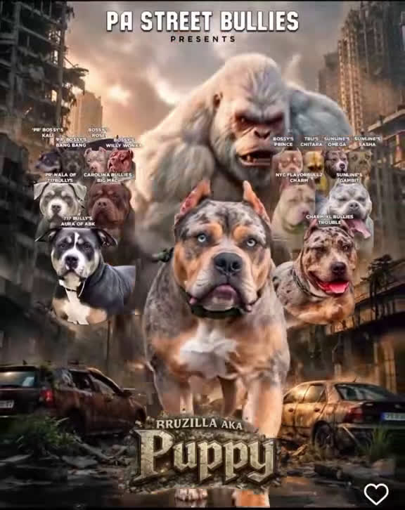 American Bully dogs for sale: Fawn ghost Merle  - Video 4